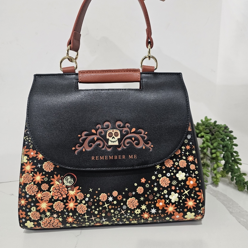 Loungefly Disney Pixar Coco Marigold purse "Remember me"